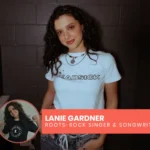 Lanie Gardner, roots-rock singer and songwriter, backstage in 2026