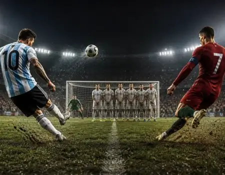 Messi vs Ronaldo Free Kick Stats 2026 - career free-kick goals comparison