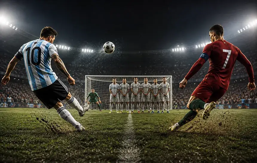 Messi vs Ronaldo Free Kick Stats 2026 - career free-kick goals comparison