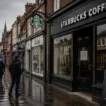 Starbucks Dumfries Closure - shuttered High Street branch in Dumfries town centre