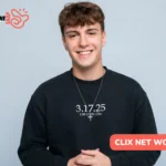 Clix Net Worth 2026 portrait, man in black sweatshirt with Clix merch text
