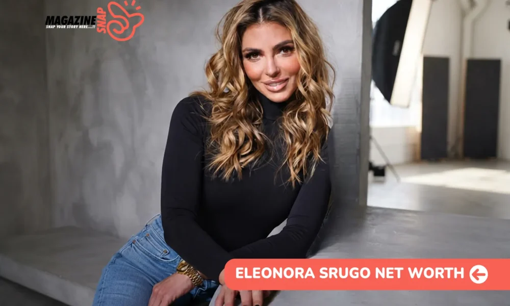 Eleonora Srugo Net Worth 2026 – $75M Deal, $14M Estimate Eleonora Srugo net worth article portrait, seated in a photography studio in jeans