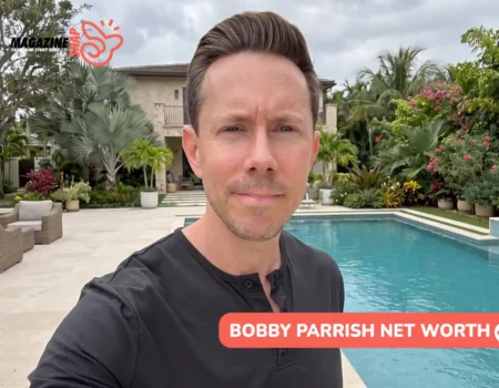 Bobby Parrish net worth smiling in a poolside setting for the Bobby Parrish article